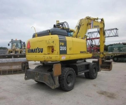 Komatsu PW200-7K PW220-7K Wheeled Excavator Official Workshop Service Repair Manual