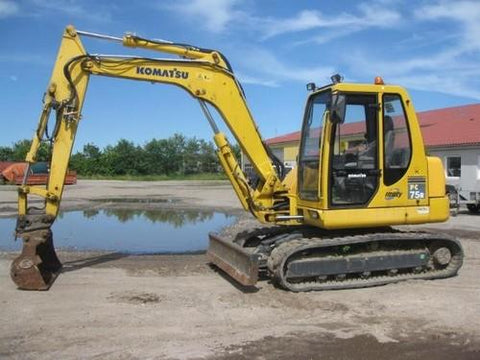 Komatsu PC75R-2 Hydraulic Excavator Official Workshop Service Repair Technical Manual
