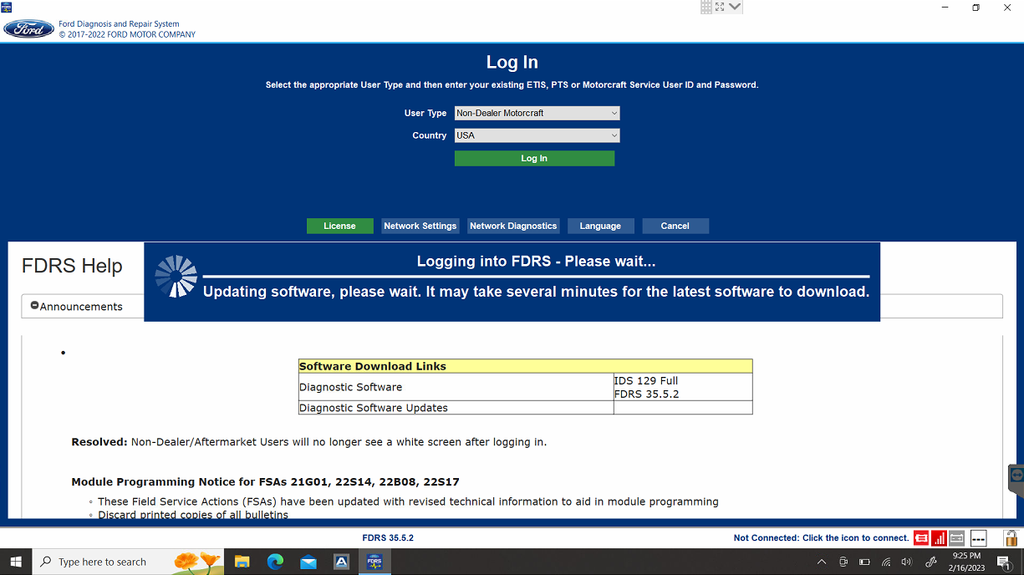 Genuine Live Ford IDS Dealer Diagnostic Software 2026 - With Online ac