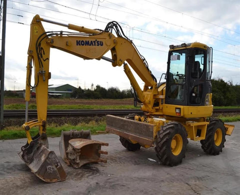 Komatsu PW98MR-6 Wheeled Excavator Official Workshop Service Repair Manual