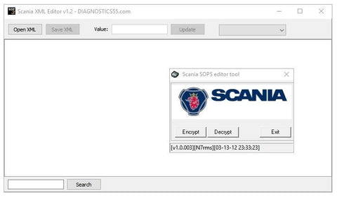 SCANIA SOPS File Encryptor/Decryptor + XML Editor Best & Latest Version !