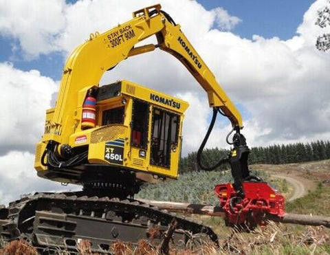 Komatsu XT430-2 XT430L-2 XT445L-2 XT450L-2 Crawler Feller Bunchers Official Service Repair Manual
