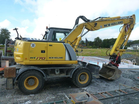 New Holland WE150 Compact WE170 Compact WE170C Railroad Wheeled Excavators Official Workshop Service Repair Technical Manual