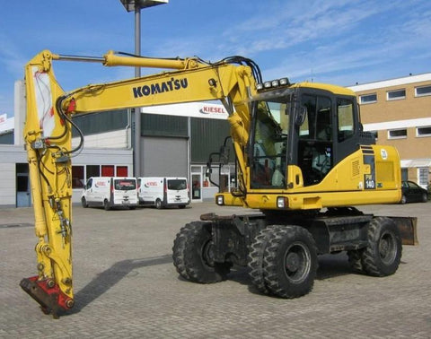 Komatsu PW140-7 Wheeled Excavator Official Workshop Service Repair Manual