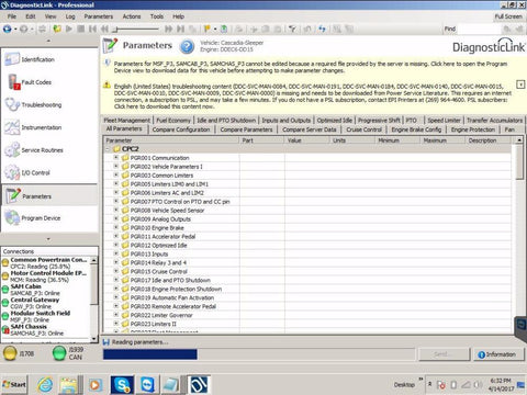 Detroit Diesel Diagnostic Link (DDDL 8.16 ) Professional 2022 -ALL Grayed Parameters Enabled ! ALL Level 10 !!