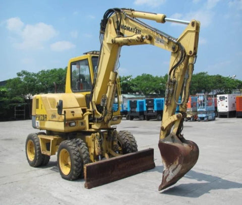 Komatsu PW75-2 Wheeled Excavator Official Workshop Service Repair Manual