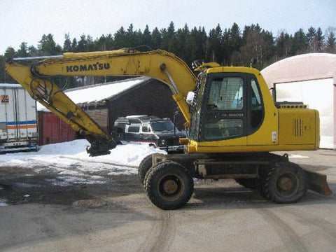 Komatsu PW130ES-6K Wheeled Excavator Official Workshop Service Repair Manual