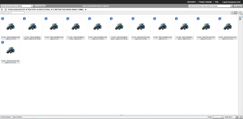 New Holland NGPC Next Generation Agricultural AG North America 2019 EPC -All Models & Serials Up To 2019 Parts Manuals