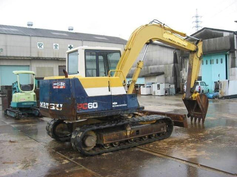 Komatsu PC60-6 PC60L-6 PC90-1 Excavator Official Workshop Service Manual
