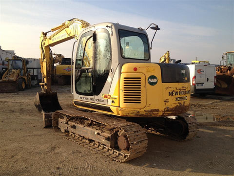 New Holland E80MSR Midi Crawler Excavator Official Workshop Service Repair Technical Manual