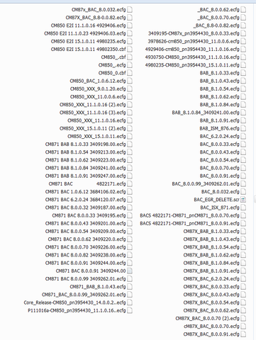 BAB BAC XXX CM850 CM871 ECFG Meta File Collection - All Files As Shown In Picture
