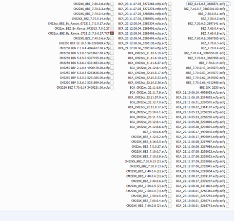 BBZ BCA BBN BBP CM2200 CM2250 ECFG Meta File Collection - All Files As Shown In Picture