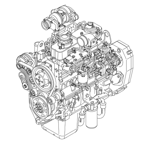 New Holland CNH NEF F4CE F4DE F4GE F4HE 4 Cylinders Tier 3 Engines Official Workshop Service Repair Technical Manual