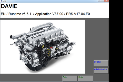 DAF Davie 5.6.1 APP 90.00 PRSubset 17.40.F2 Diagnostic Software For Paccar 2017 - Latest & Complete Pack -Full Online Installation & Activation !