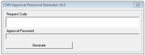 CNH APPROVAL PASSWORD GENERATOR v3 - For New Holland Case IH And More !