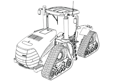Case IH Rowtrac 400 450 500 Tier 2 Tractor Operator's Manual PN 84562210