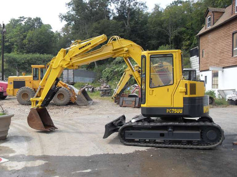 Komatsu PC75UU-1 Mini Excavator Official Workshop Service Repair Technical Manual