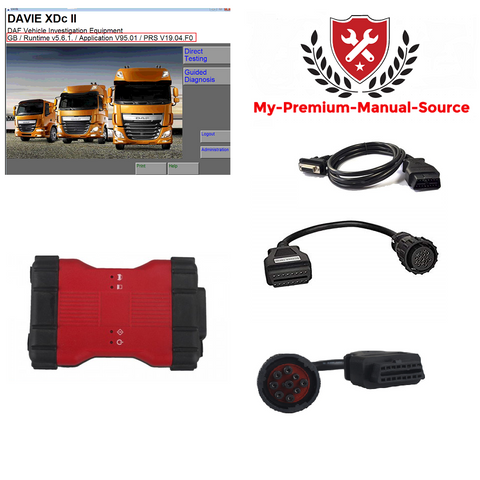 DAF / PACCAR / Peterbilt Diagnostic Laptop Include VCI Interface & Davie XDC Software - Latest 2018 Updated
