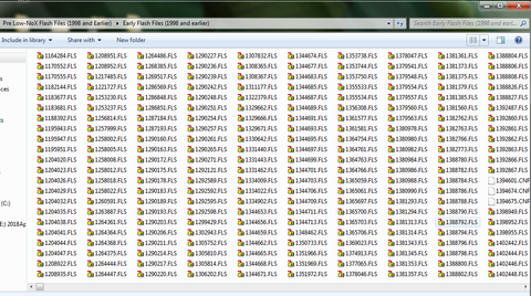 Pre Low-NoX Flash Files (1998 and Earlier) File Collection