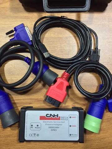 CASE / STEYR / KOBE-LCO - CNH Est DPA 5 Diagnostic Kit Diesel Engine Electronic Service Tool Adapter 380002884-Include CNH 9.8 Engineering Software 2023