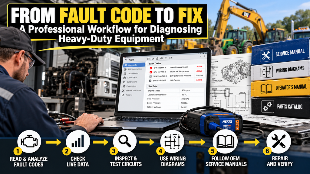From Fault Code to Fix: A Professional Workflow for Diagnosing Heavy-Duty Equipment