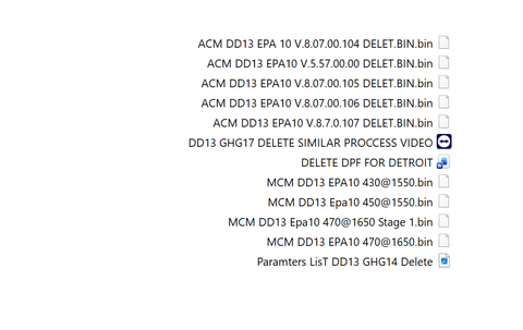 Detroit Diesel DD13 EPA10 MCM ACM Tuning – EGR DEF DPF SCR Delete Flesh Files ALL ACM & MCM Software Versions