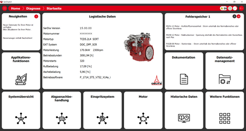 DEUTZ - DIAGNOSTIC Software Latest 2024 SerDia 4.0 Highest LEVEL 6