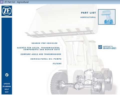 ZF EPC Agriculture All Models Parts Catalogs [2024.03]