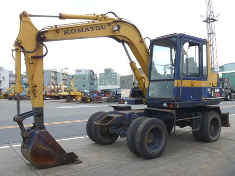 Komatsu PW60-3 Wheeled Excavator Official Workshop Service Repair Manual