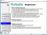 Genuine KUBOTA \ TAKEUCHI DIAGNOSTIC KIT (PYTHON) Diagnostic Adapter- Diagmaster 2024 Software