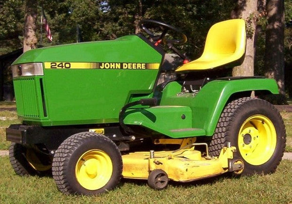 John deere 240 2025 lawn tractor specs