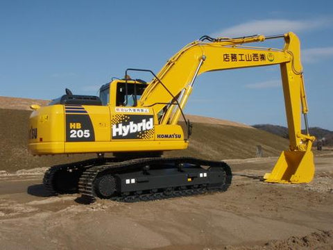 Komatsu HB205-1 HB215LC-1 Hydraulic Excavator Hybrid Official Workshop Service Manual