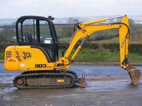 JCB 802.7 803 804 Super & Plus Mini Crawler Excavator Workshop Service Manual