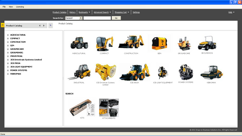 Jcb SPP 1.17.0002 + Service Manuals All Models & S\N Untill 2013 -  EPC Dealer Software DVD -Service Parts Pro -2 License Included !