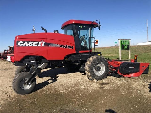 Case IH WD2104 WD2504 Tier 4B (Final) Self Propelled Windrower Official Workshop Service Repair Manual
