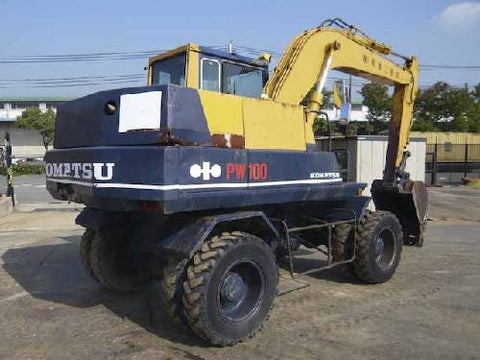 Komatsu PW100-3 Wheeled Excavator Official Workshop Service Repair Manual