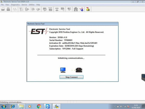 EST 2018A Electronic Service Tool For Perkinss - All Engines Diagnostics Software -Online Installation !
