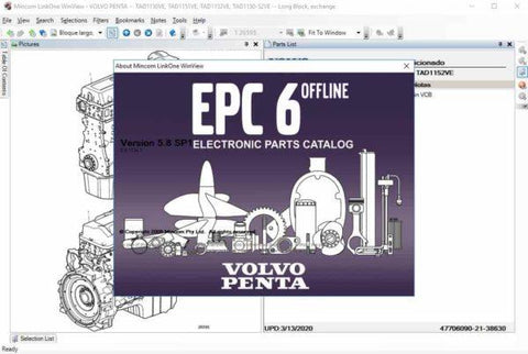 VOLVO Penta EPC 2021 Parts Manuals Software For All Volvo Marine and Industrial Engine