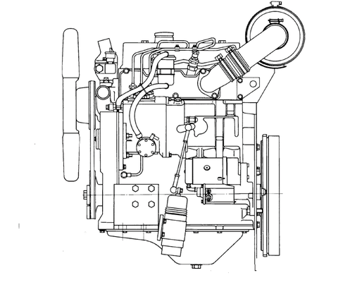 Komatsu 95 Series 3D95S-W-1 4D95S-W-1 Diesel Engine Official Workshop Service Repair Manual