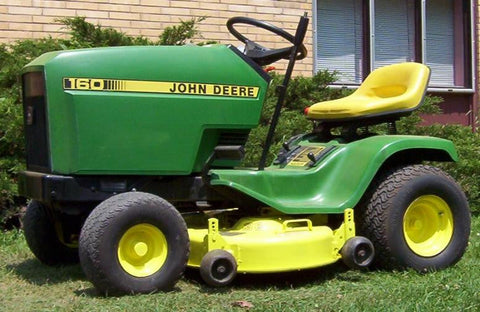 John Deere 130 , 160 , 165 , 175 , 180 And 185 Lawn Tractors Official Technical Service Manual